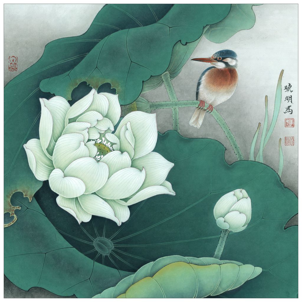 四季青镇西郊机场社区工笔画课堂