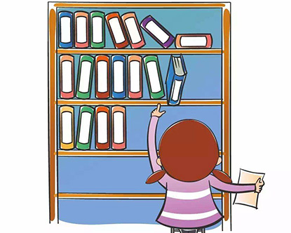 花园北路乙28号院社区社区青少年整理图书室志愿服务活动