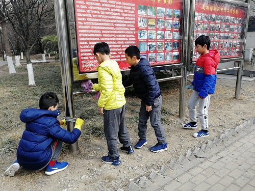 八里庄街道美丽园社区开展"环保小卫士"活动