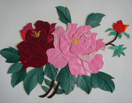 海淀区图书馆(北馆)宫廷补绣现当年,传统民俗布贴画