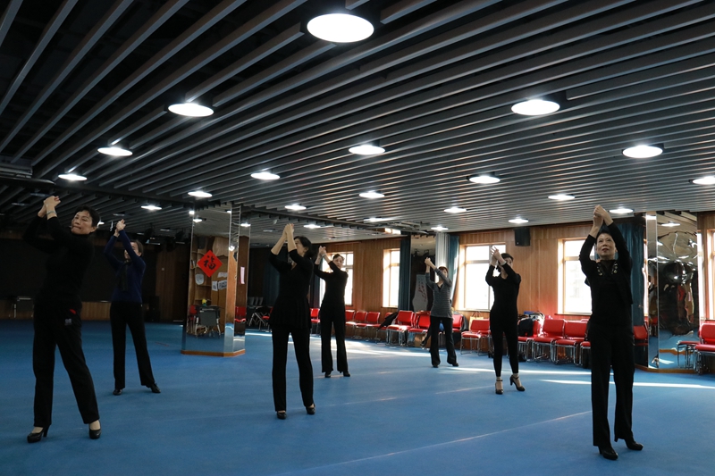 10月29日上地e家全民健身模特队排练