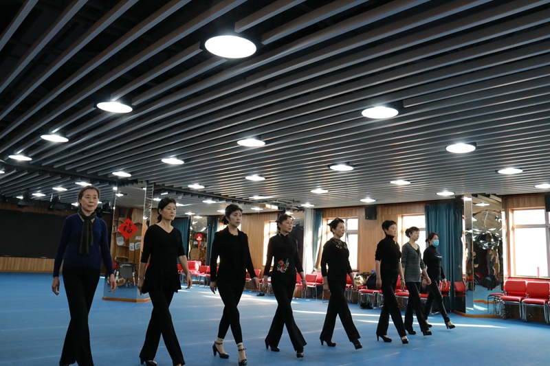 10月29日上地e家全民健身模特队排练