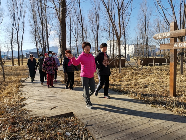 上庄镇东马坊村健康杯快乐健步走活动