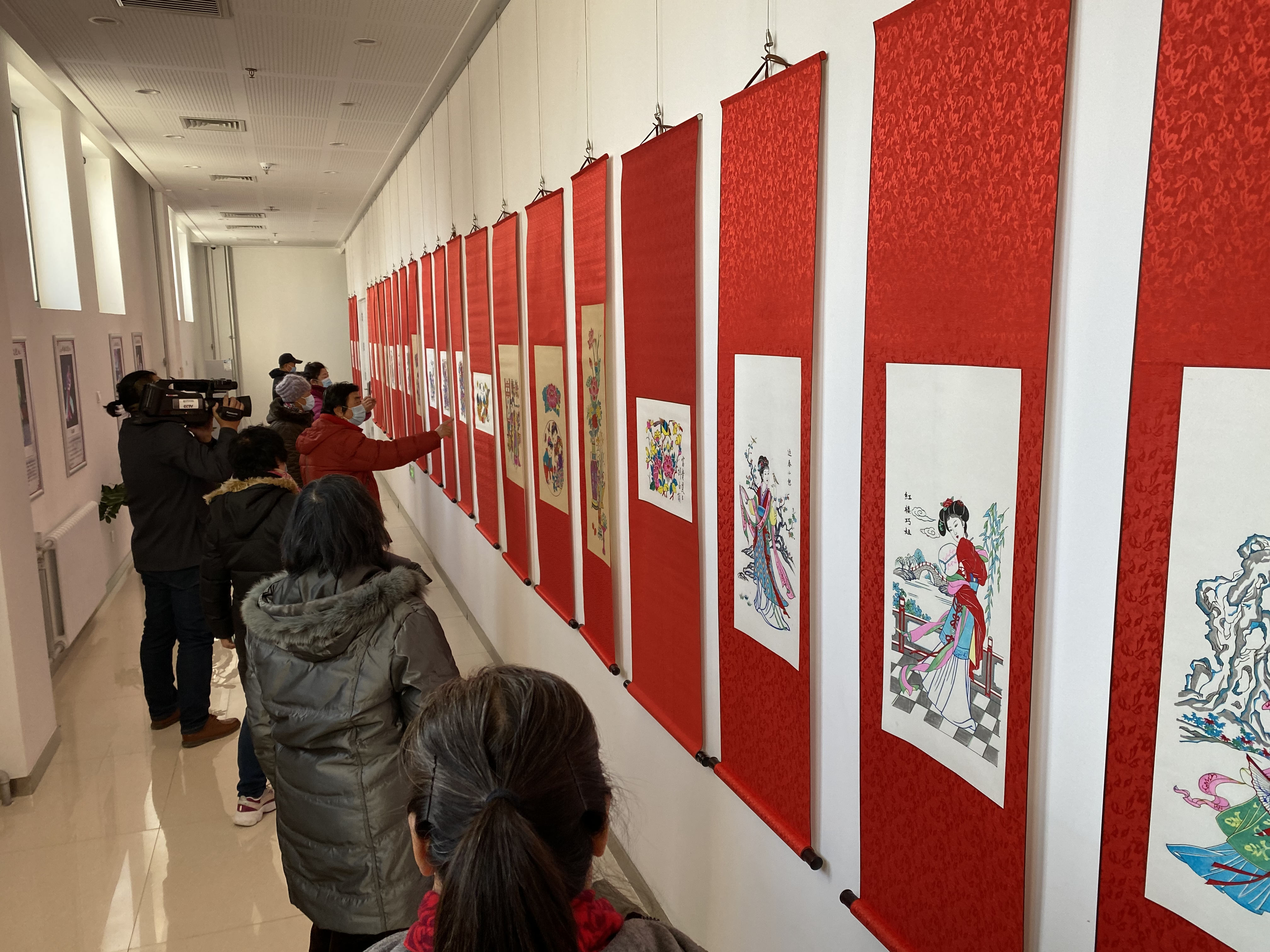西三旗街道年华迎新岁绿海笑迎春2021年画展