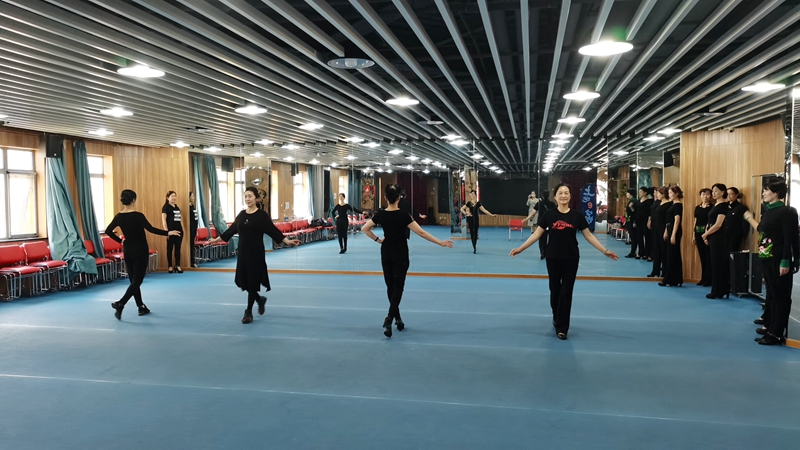 2021年5月18日上地街道文体活动上地之韵模特队排练