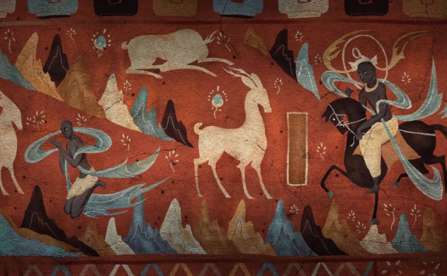 色彩画大美中国四敦煌壁画九色鹿